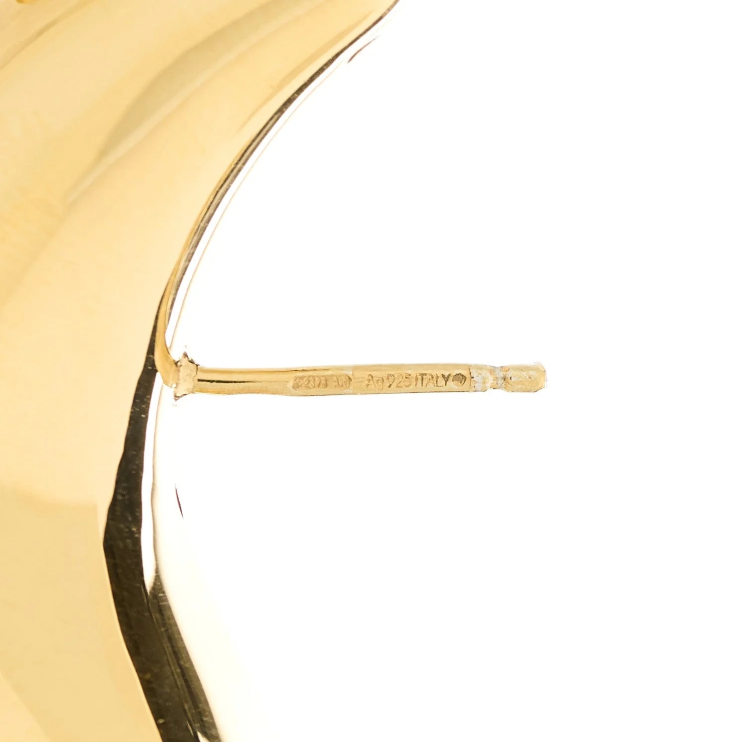 18K Yellow Gold Large Drop Earrings 4