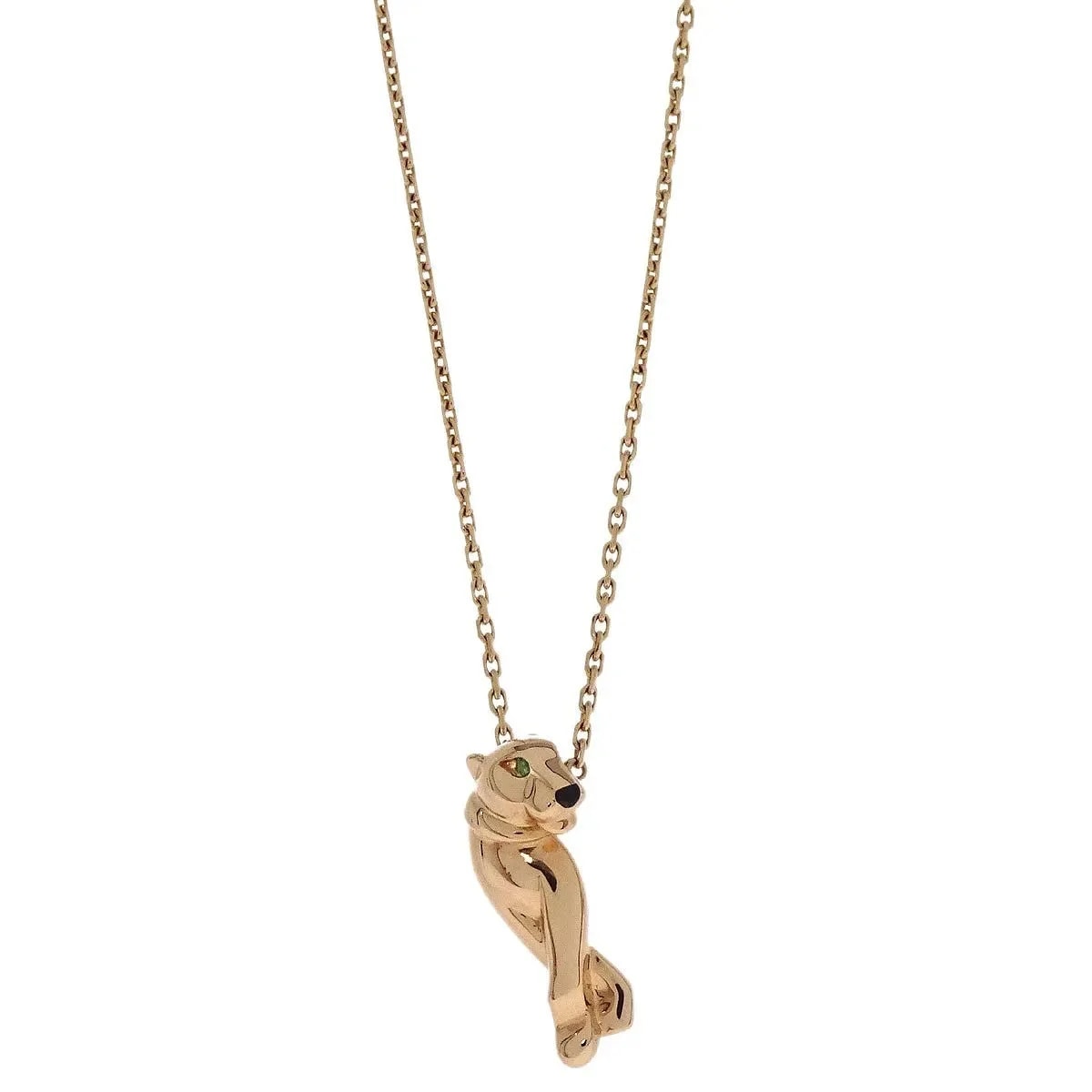 Cartier Panthere de Pendant 18k Yellow Gold With Tsavorite and Rose_gold Jewelry 2