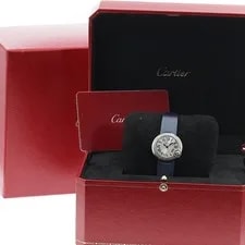 Cartier Baron Blanc de W4BL0002 Diamond Bezel Quartz Watch_950357 2