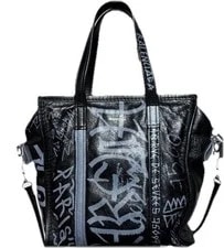Balenciaga — Authentic Balenciaga Cracked Light Graffiti Print — Handbag — resale