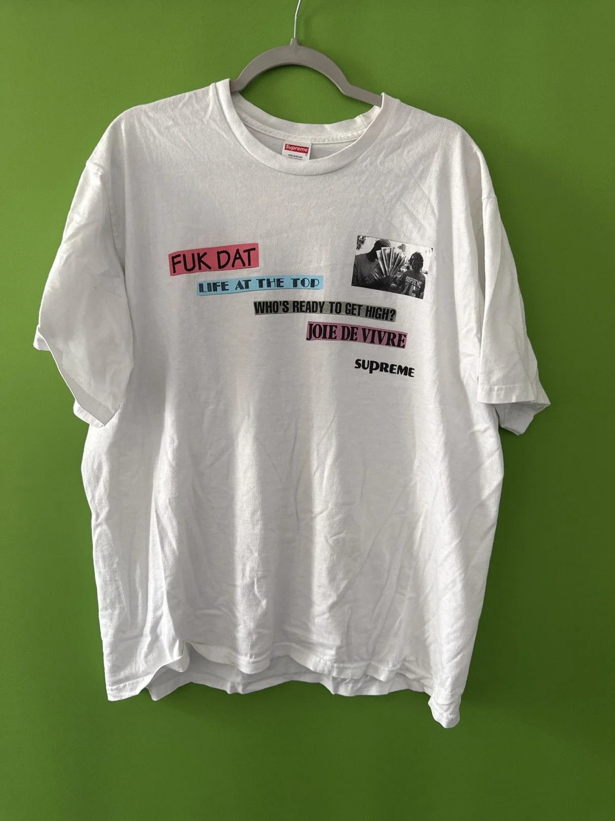 Supreme — Supreme Joie de Vivre Tee — streetwear — resale
