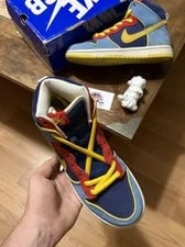 Nike SB Dunk High Pac-Man Size 6.5 Lightly Worn W Box & Extras Authentic 4