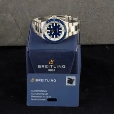 Breitling Superocean Automatic Blue Dial on Steel a17375 Complete 2022 4