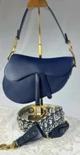 Dior — Christian Dior Saddle Medium Embroidered Strap Hardware — Handbag — resale
