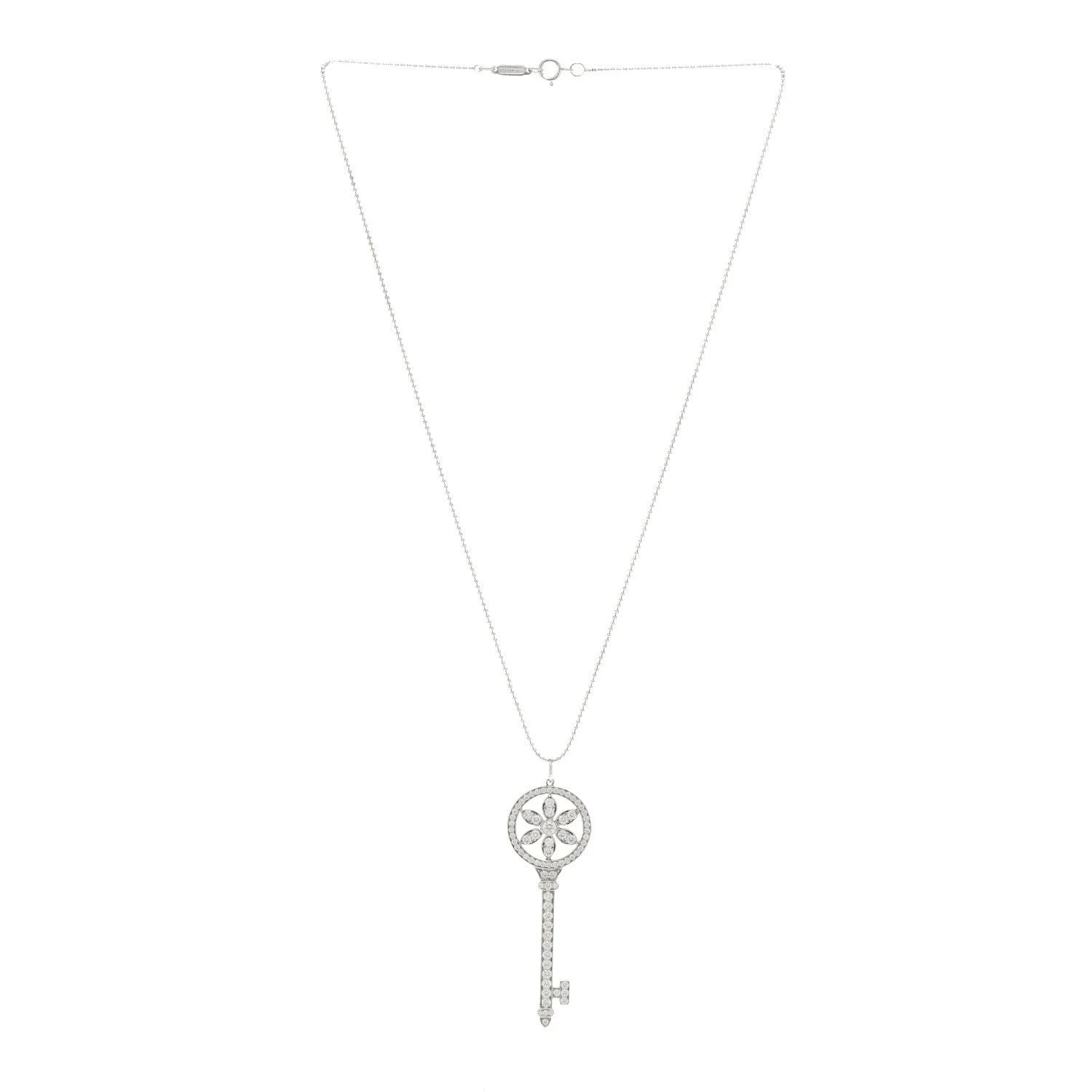 18K White Gold Daisy Key 3