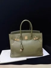 Hermès Birkin 35 Ghillies Brushed HW Tadelakt Flap 3