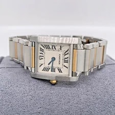 Cartier Tank Francaise TWO Tone 18K & St Steel 20mm 2384 Quartz 2