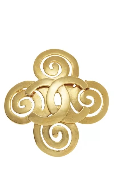 Chanel — 'CC' Swirl Pin Large — Jewelry — resale