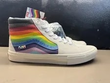 Vans — New With Box Vans Skate Sk8 Hi Pride — Sneaker — resale
