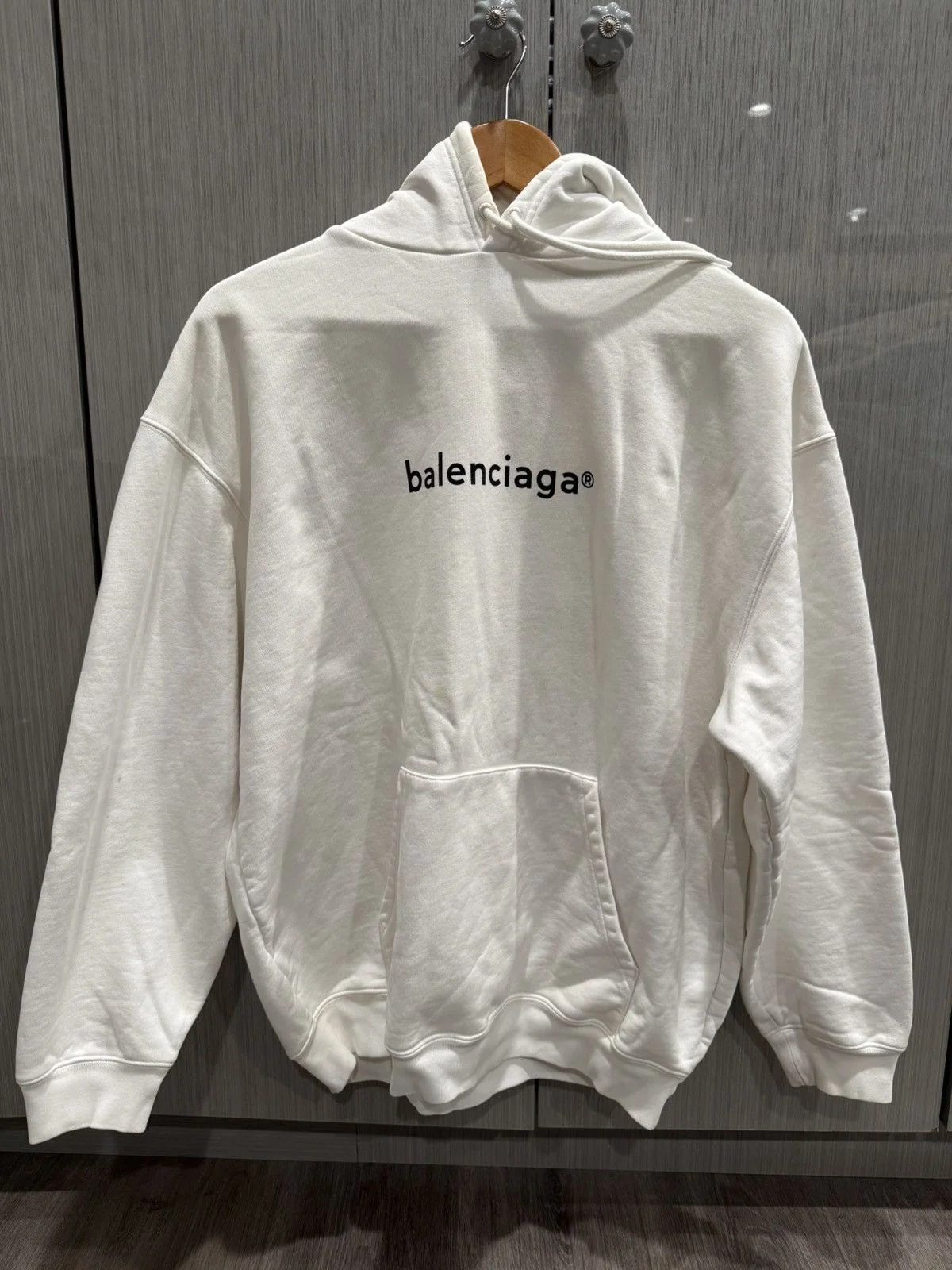 Balenciaga — Balenciaga Copyright Logo Oversized Hoodie — streetwear — resale