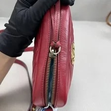 Gucci Chevron GG Marmont Camera Dual Strap Crossbody 3