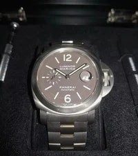 Panerai Luminor Marina 44mm PAM 296 Titanium Bracelet Auto | Box & Papers 3