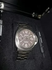 Panerai Luminor Marina 44mm PAM 296 Titanium Bracelet Auto | Box & Papers 4