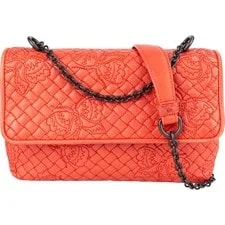 Bottega Veneta — Bottega Veneta Butterfly Embroidered Olimpia Crossbody — Handbag — resale
