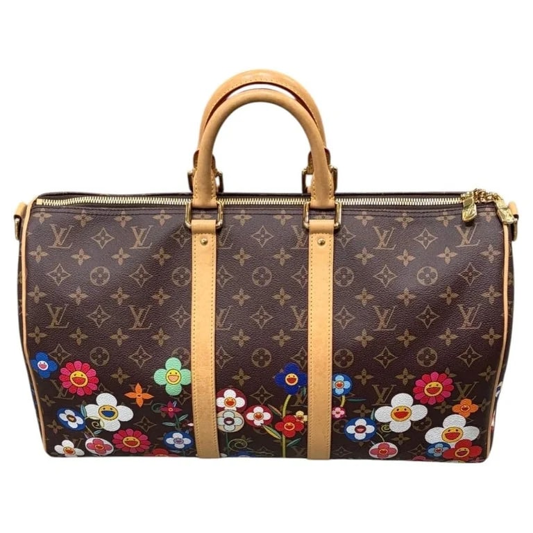 Louis Vuitton — 2021 Louis Vuitton X Takashi Murakami Keepall Bandouliere 45 — Designer Shoe — resale