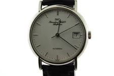 IWC Schaffhausen Automatic - White Dial, Black Leather Strap 2