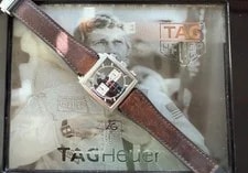 Tag Heuer Monaco Brown Leather Band Strap and Clasp. BT6234 2