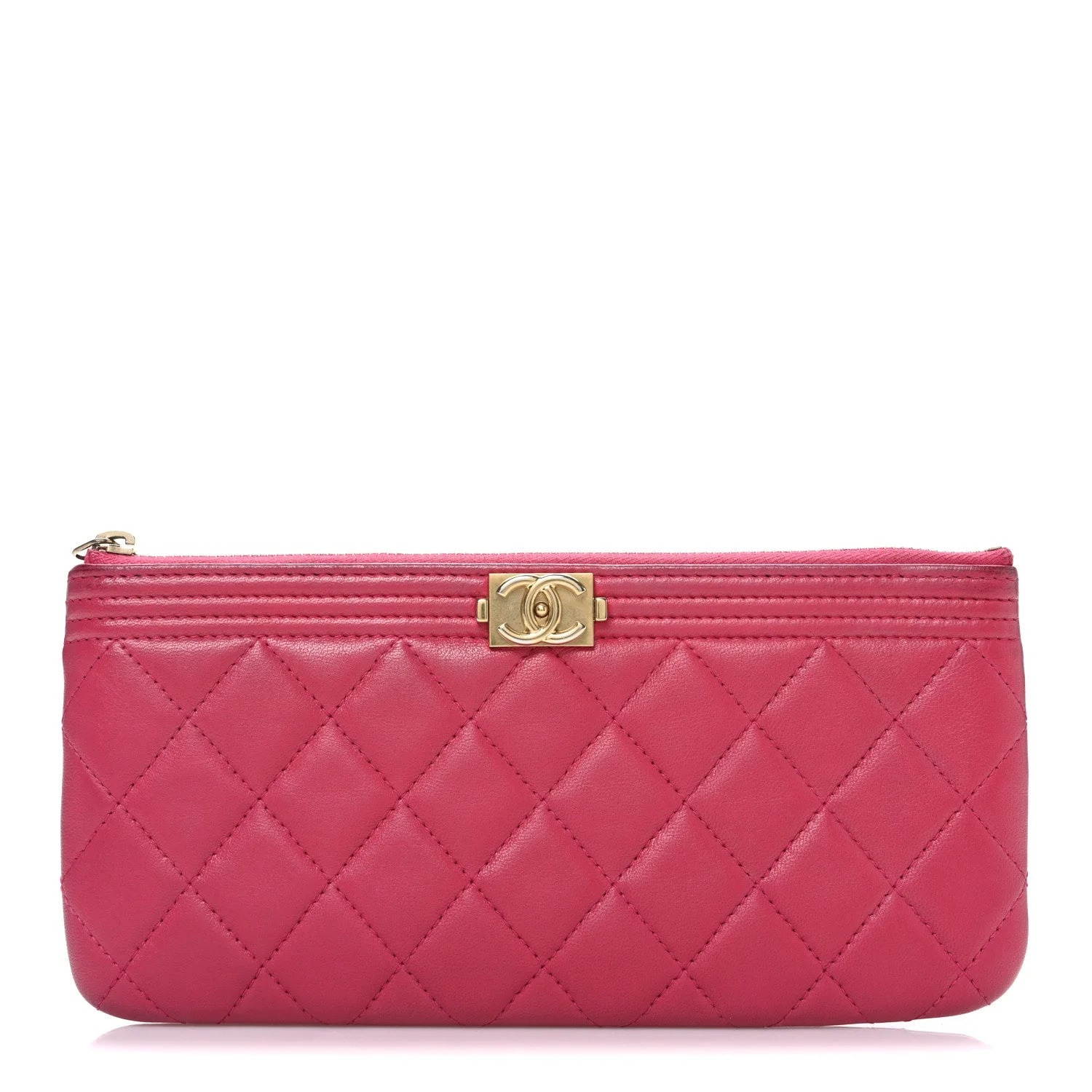 Chanel — Small Boy Zipped Pouch Dark — Accessory — resale