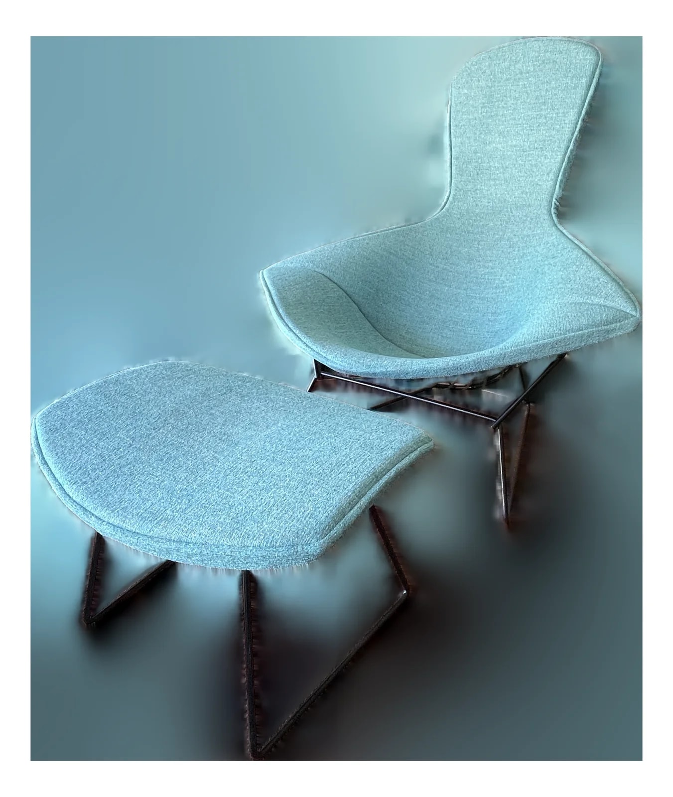 Harry Bertoia — 1960s Harry Bertoia Bird and Ottoman — Furniture — resale