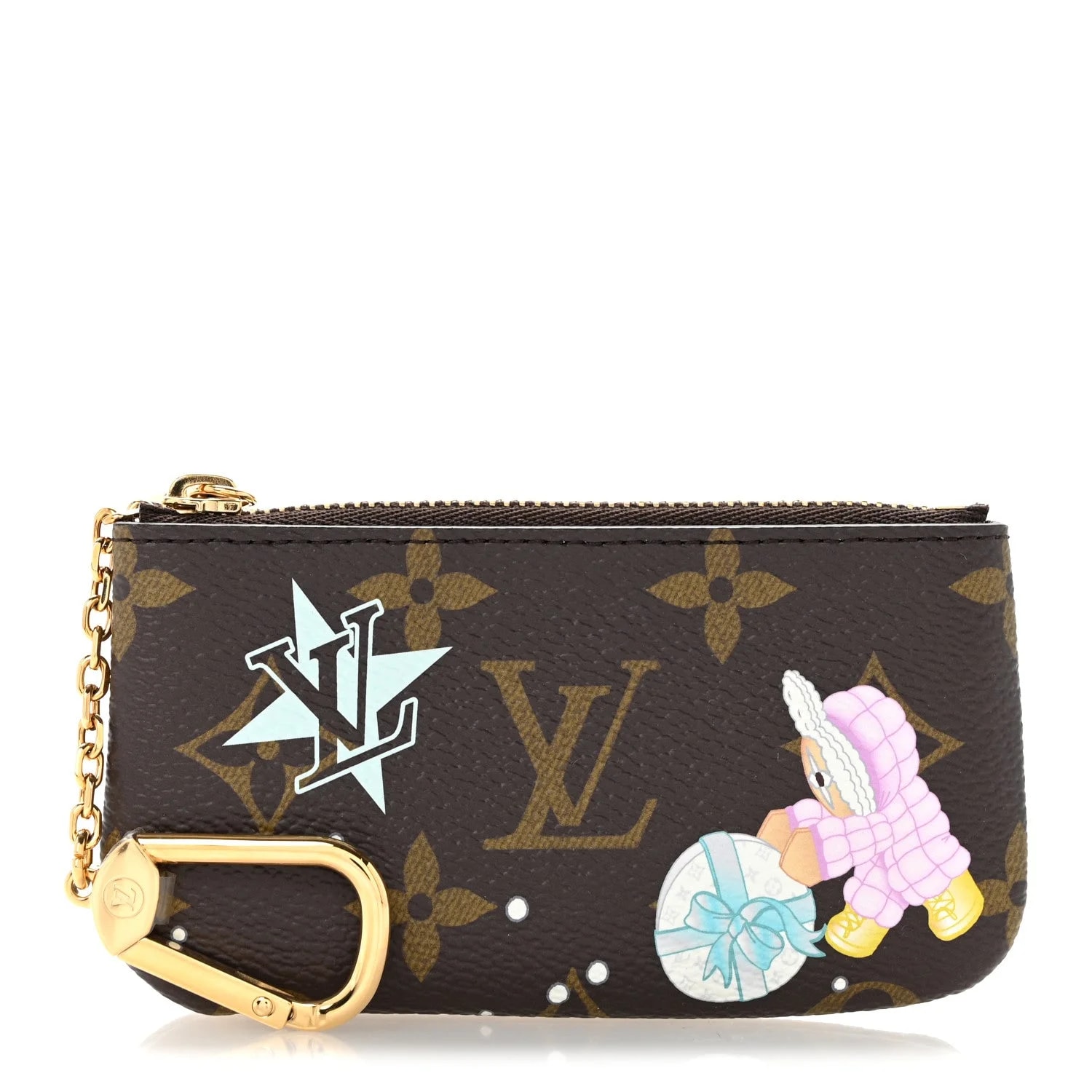 Louis Vuitton — 2025 Christmas Animation Key Pouch Frost — Accessory — resale