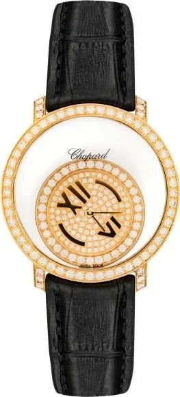 Worldofluxuryus — Chopard Happy Diamonds 18K Rose Gold & Diamonds Lady's — Watch — resale