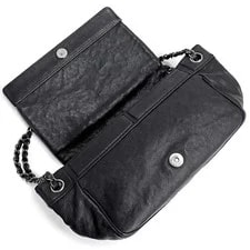 Chanel Logo Flap Chain Caviarskin #BCB862 2