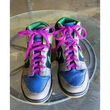 Nike — Nike Dunk High -Color Pinstripe GO ME! Embroidery Gum Sole — Sneaker — resale