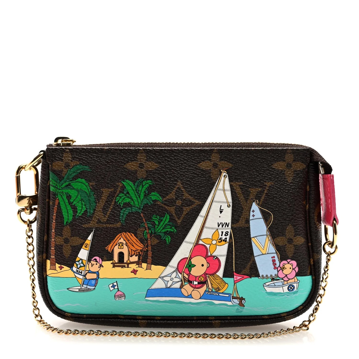 Louis Vuitton — 2023 Christmas Animation Sailing Pochette Dragon Fruit — Handbag — resale