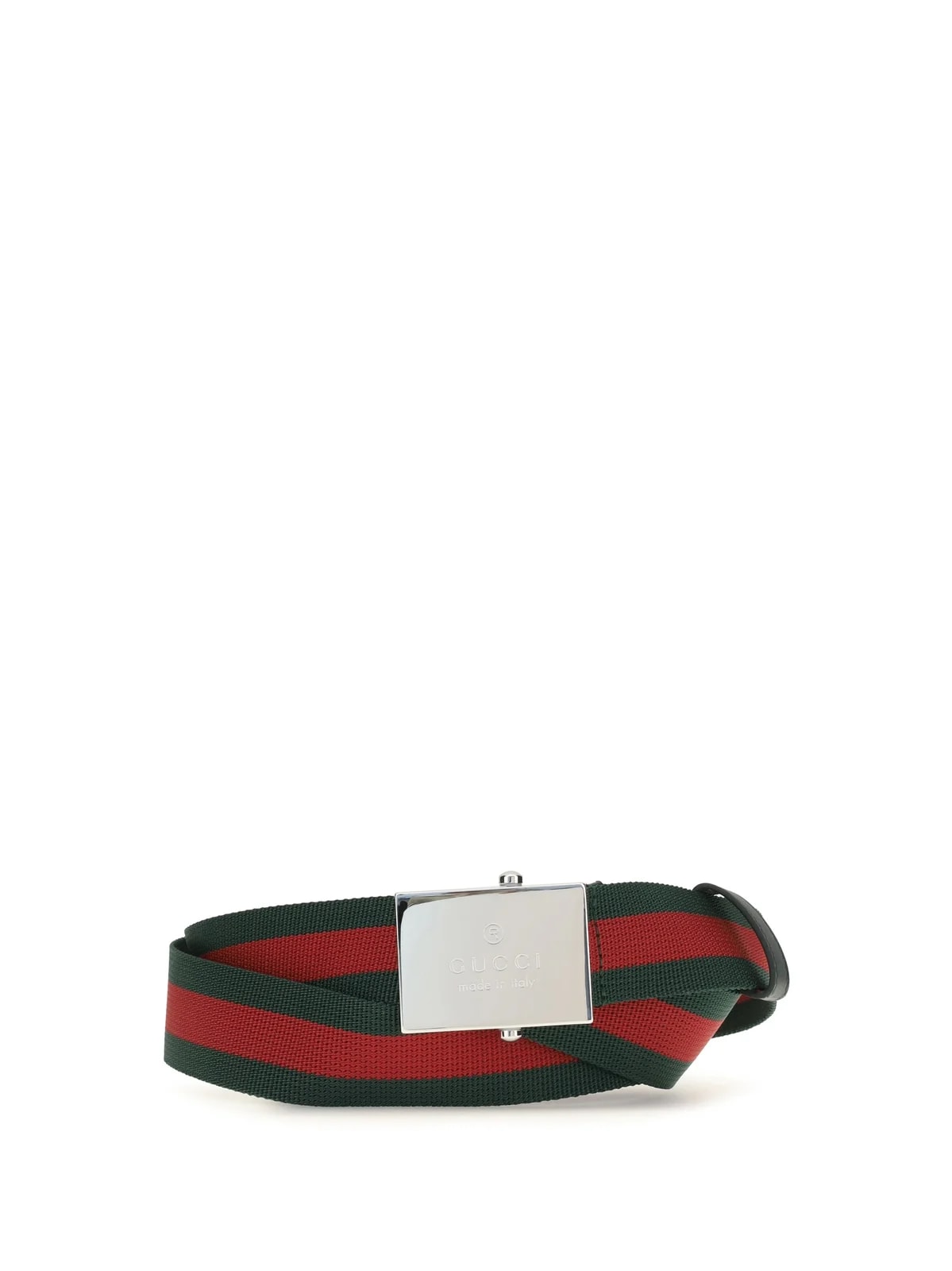 Gucci — Gucci Web Ribbon Belt — Vrv/verde — Accessory — resale