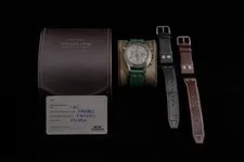 IWC Pilot Spitfire IW371343 Flyback Chrono 42mm Silver Auto + Straps 2