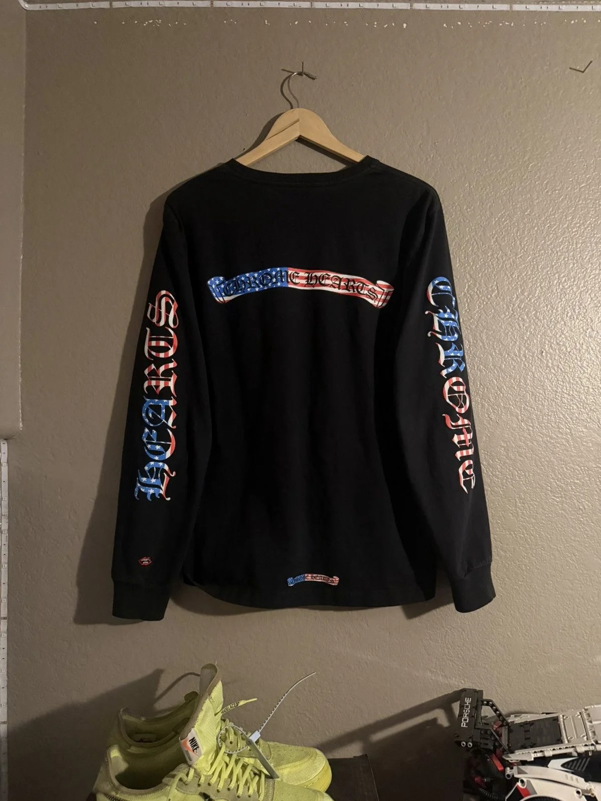 Chrome Hearts — Hearts Matty Boy USA Scroll Longsleeve — streetwear — resale