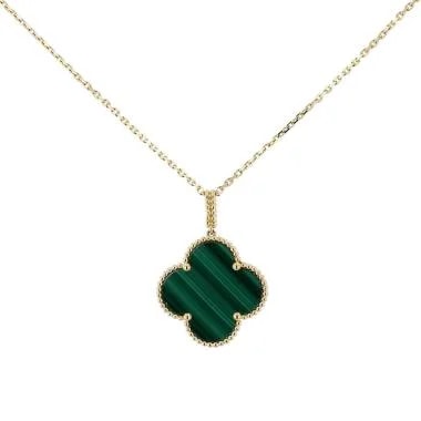 Vcarpe — Van Cleef & Arpels Magic Alhambra Long in Yellow Gold and Malachite — Jewelry — resale