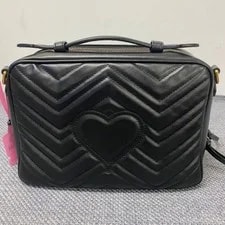 Auth Gucci 645474 GG Marmont Chevron Camera Crossbody 4