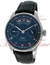 IWC Portugieser Annual Calendar Power Reserve Stainless Steel Blue Dial IW503502 2