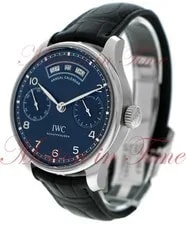 IWC Portugieser Annual Calendar Power Reserve Stainless Steel Blue Dial IW503502 3