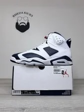 Size 13 - Air Jordan 6 Retro 2024 Olympic High Top CT8529-164 3