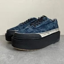 Diesel — Diesel Men 25.5cm H-Scirocco Low Shoes Scirocco Platform Sneakers Indigo Black — Sneaker — resale