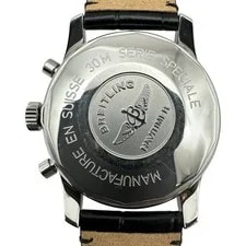 Breitling Navitimer Twin Sixty II A39022.1 Black/Silver Stainless Steel #OK1145 2