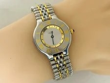Cartier Mast 21 W10109T2 1340 Stainless Steel / Yellow Gold 28mm Quartz #WJW433 2