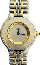 Cartier Mast 21 W10109T2 1340 Stainless Steel / Yellow Gold 28mm Quartz #WJW433 3