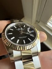 🖤 Rolex Datejust 41 Black Index Fluted Bezel 126334 Oyster Complete- 2025 Good 4