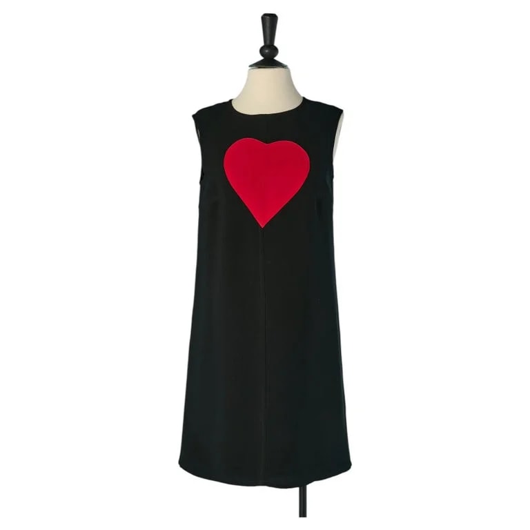 Yves Saint Laurent — Sleeveless Dress With Heart Appliqué Yves Saint Laurent Variation — Clothing — resale