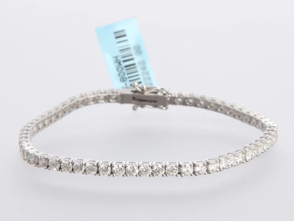 14K White Gold 4.93-Carat Tennis 2
