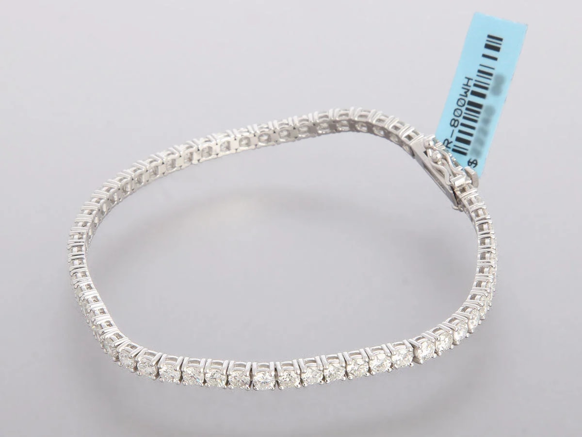 14K White Gold 4.93-Carat Tennis 3