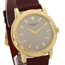 Patek Philippe Calatrava Watches 5032J K18 Yellow Gold/Leather 4