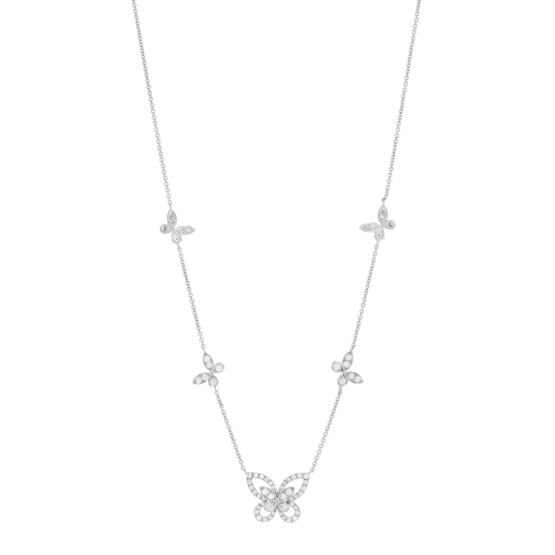 Graff — 18K White Gold Butterfly Silhouette — Jewelry — resale