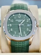 Patek Philippe Aquanaut 5168G Jumbo 18K White Gold Khaki Green Box and Papers 2