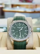 Patek Philippe Aquanaut 5168G Jumbo 18K White Gold Khaki Green Box and Papers 4