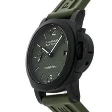 Panerai Luminor Marina Carbotech Auto 40mm Khaki Green Strap PAM 1526 2