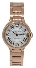 Cartier Ballon Bleu 36mm 18k Rose Gold Silver Dial Automatic 3003 W69004Z2 2